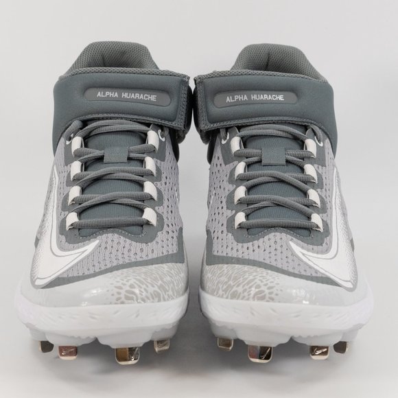 Nike Alpha Huarache Elite 4 Mid \'Wolf Grey White\' DJ6520-012 Baseball size 13.5 main image 4